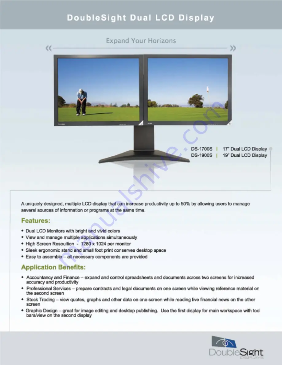 DoubleSight DS-1700S Specifications Download Page 1