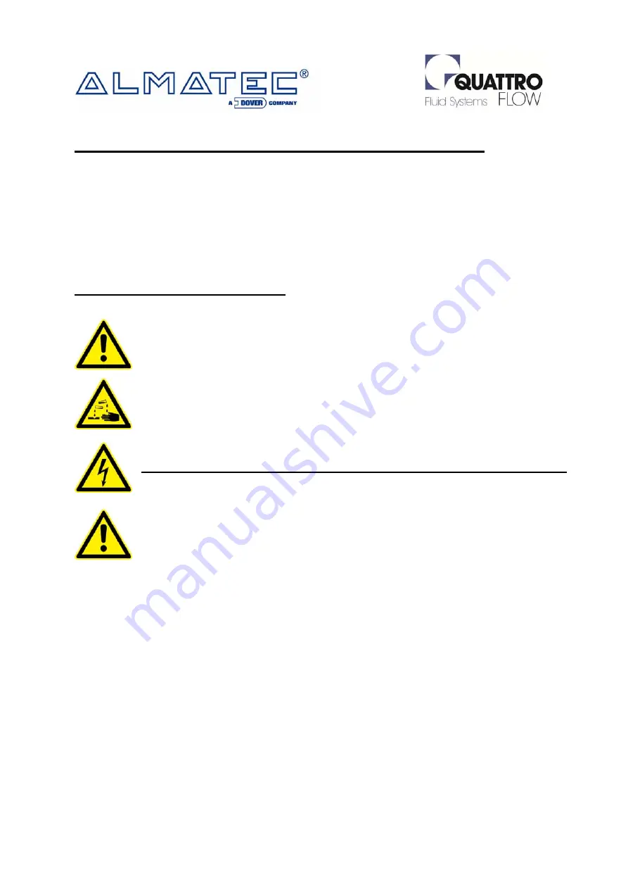 Dover Almatec Quattroflow-QF4400 Series User Manual Download Page 10