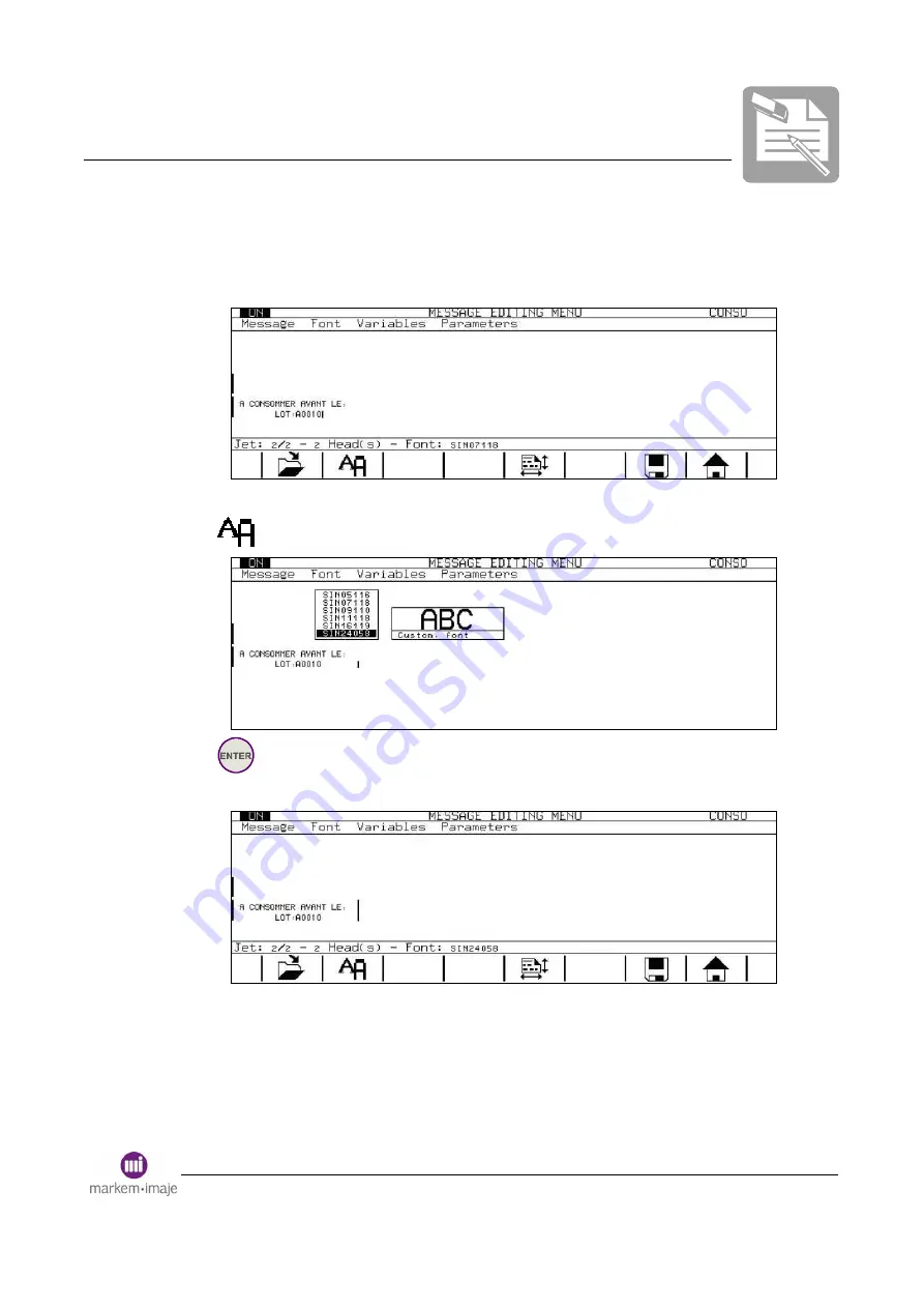 Dover Markem Imaje 9040 User Manual Download Page 106