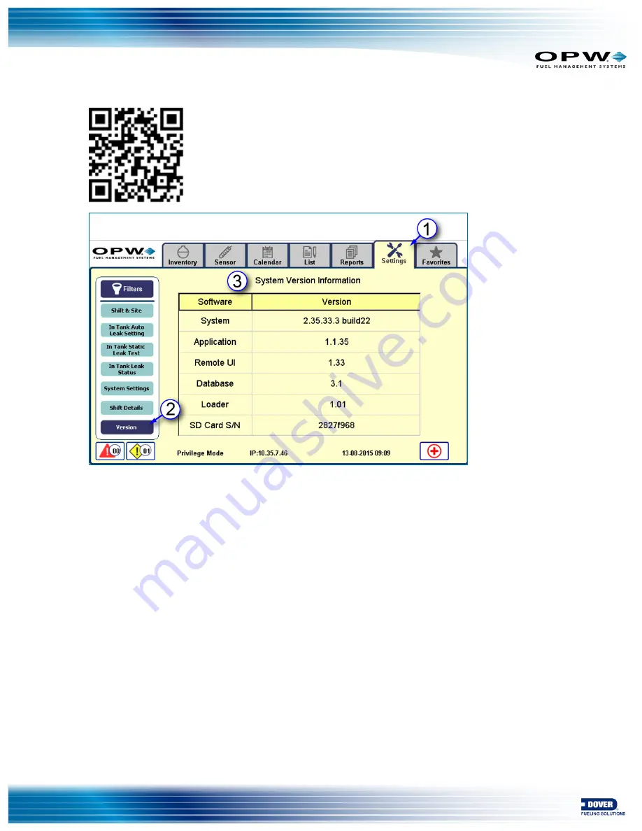 Dover OPW SiteSentinel Nano M2012 Operator'S Manual Download Page 29