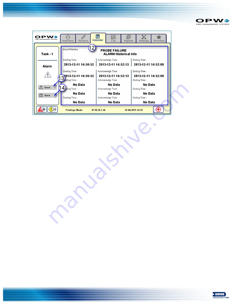 Dover OPW SiteSentinel Nano M2012 Operator'S Manual Download Page 37