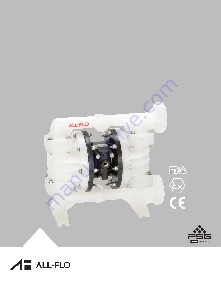 Dover PSG ALL-FLO A100 Installation Operation & Maintenance Download Page 1