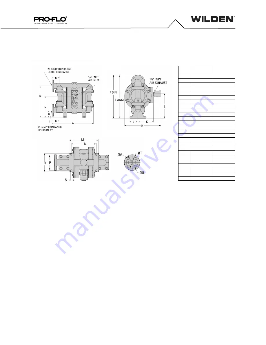 Dover PSG Wilden Pro-Flo P220/AAPPP Engineering Operation & Maintenance Manual Download Page 8