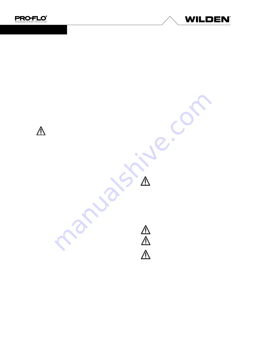 Dover PSG Wilden PRO-FLO P4 Series Engineering, Operation & Maintenance Download Page 12