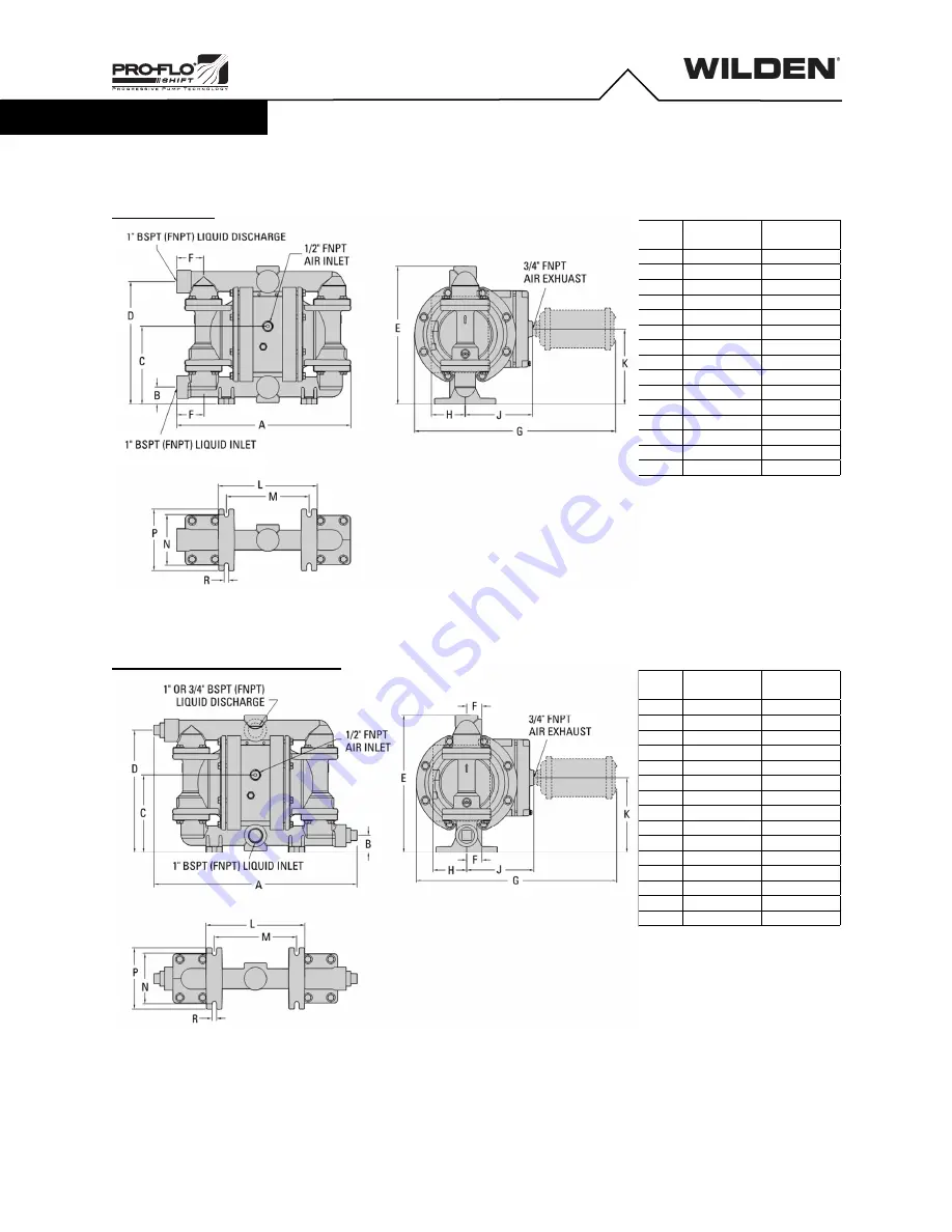 Dover PSG Wilden Pro-Flo PS220 Operation And Maintenance Manual Download Page 7