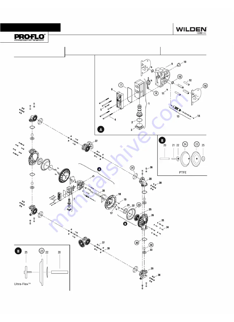 Dover Wilden  Advance Pro-Flo V PV400 Series Скачать руководство пользователя страница 28