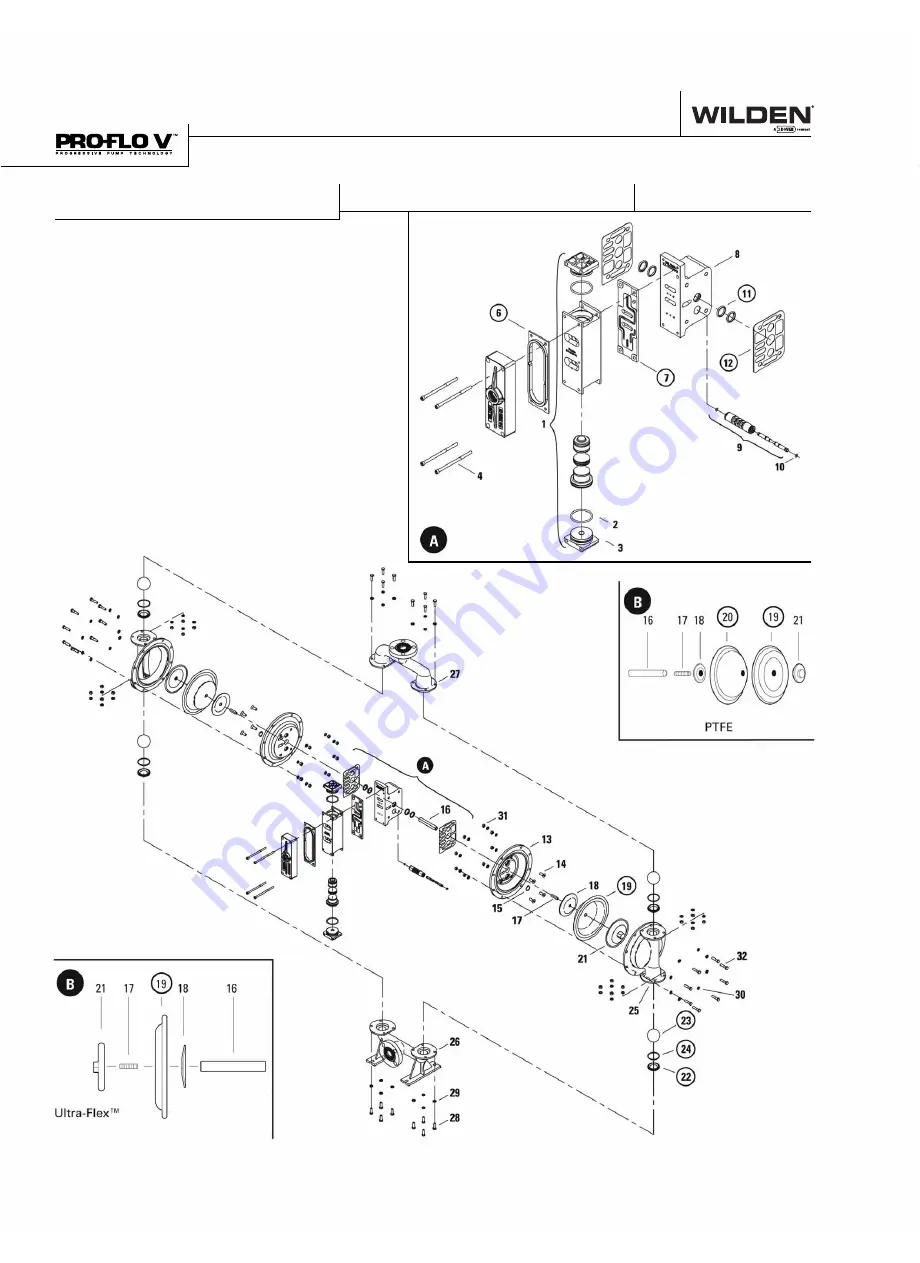 Dover Wilden  Advance Pro-Flo V PV400 Series Скачать руководство пользователя страница 34