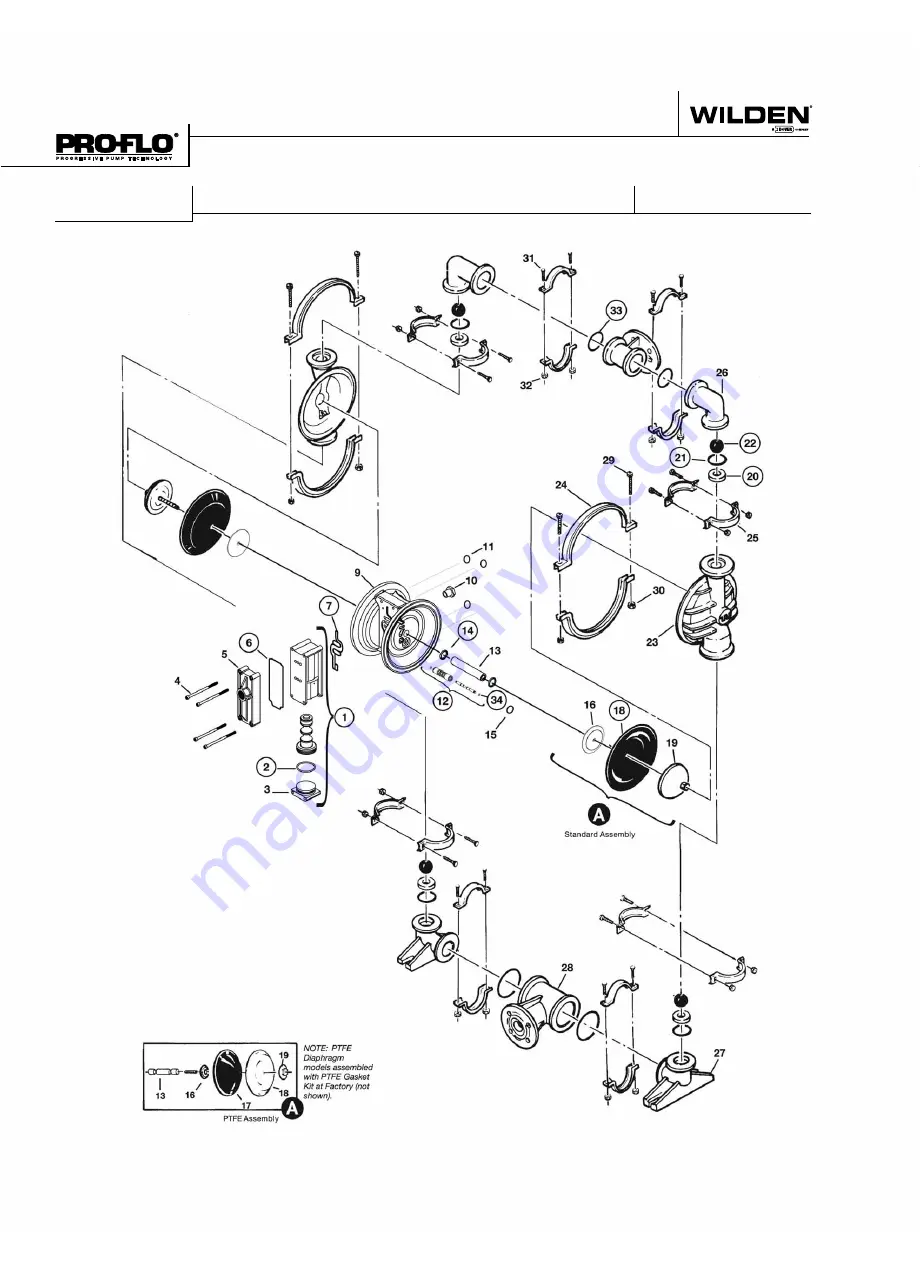 Dover Wilden Pro-Flo P4 Series Engineering, Operation & Maintenance Download Page 34