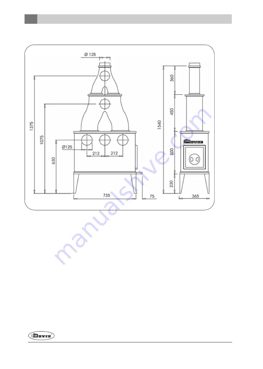 Dovre 300CB Installation Instructions And Operating Manual Download Page 82