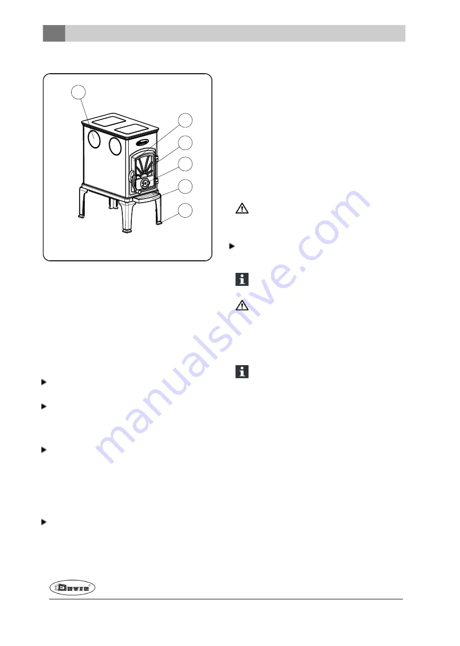 Dovre 40CBS Installation Instructions And Operating Manual Download Page 8