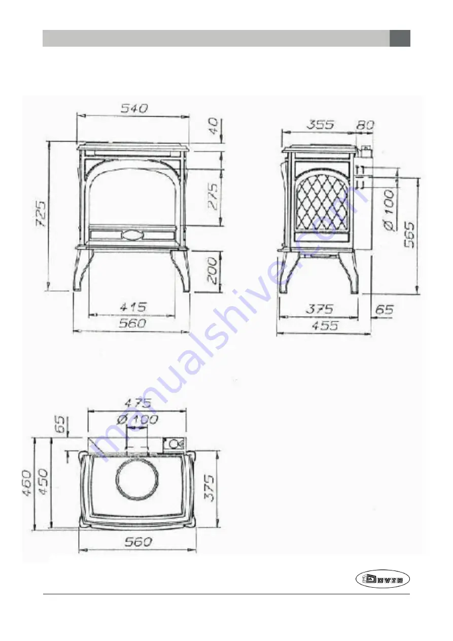 Dovre 425 GA Installation Instructions And Operating Manual Download Page 37