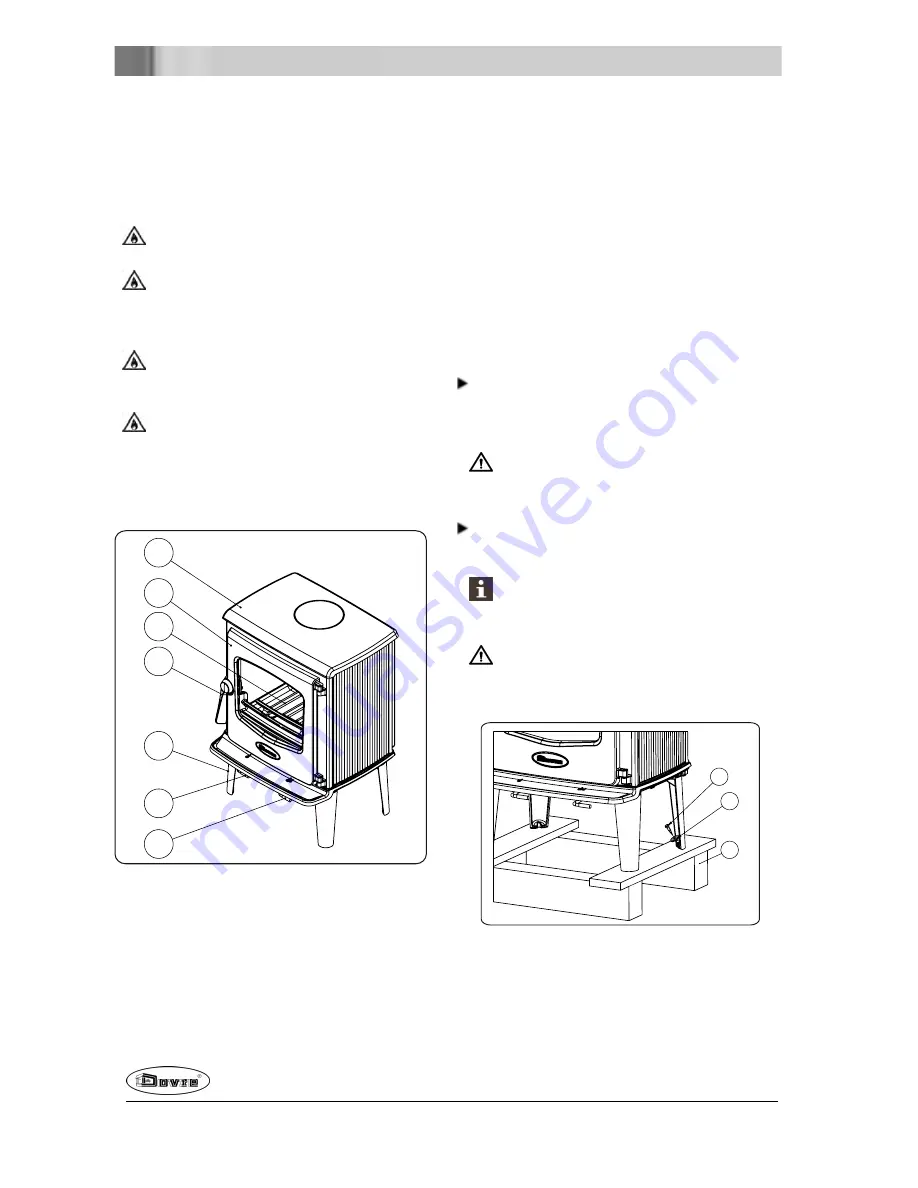 Dovre 525CB Installation Instructions And Operating Manual Download Page 6