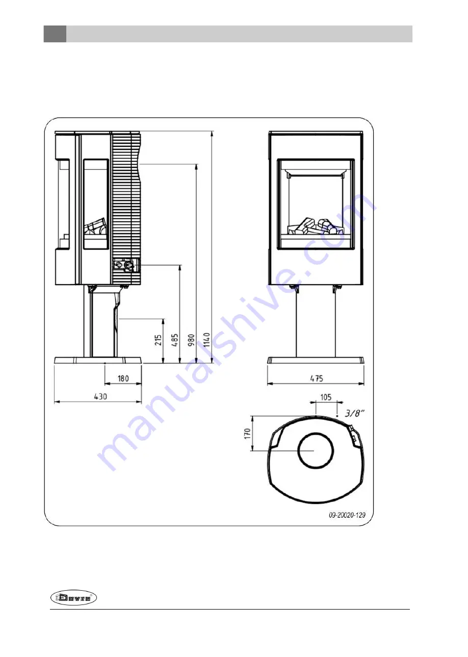 Dovre ASTRO4GA - P Installation Instructions & Operating Manual Download Page 22