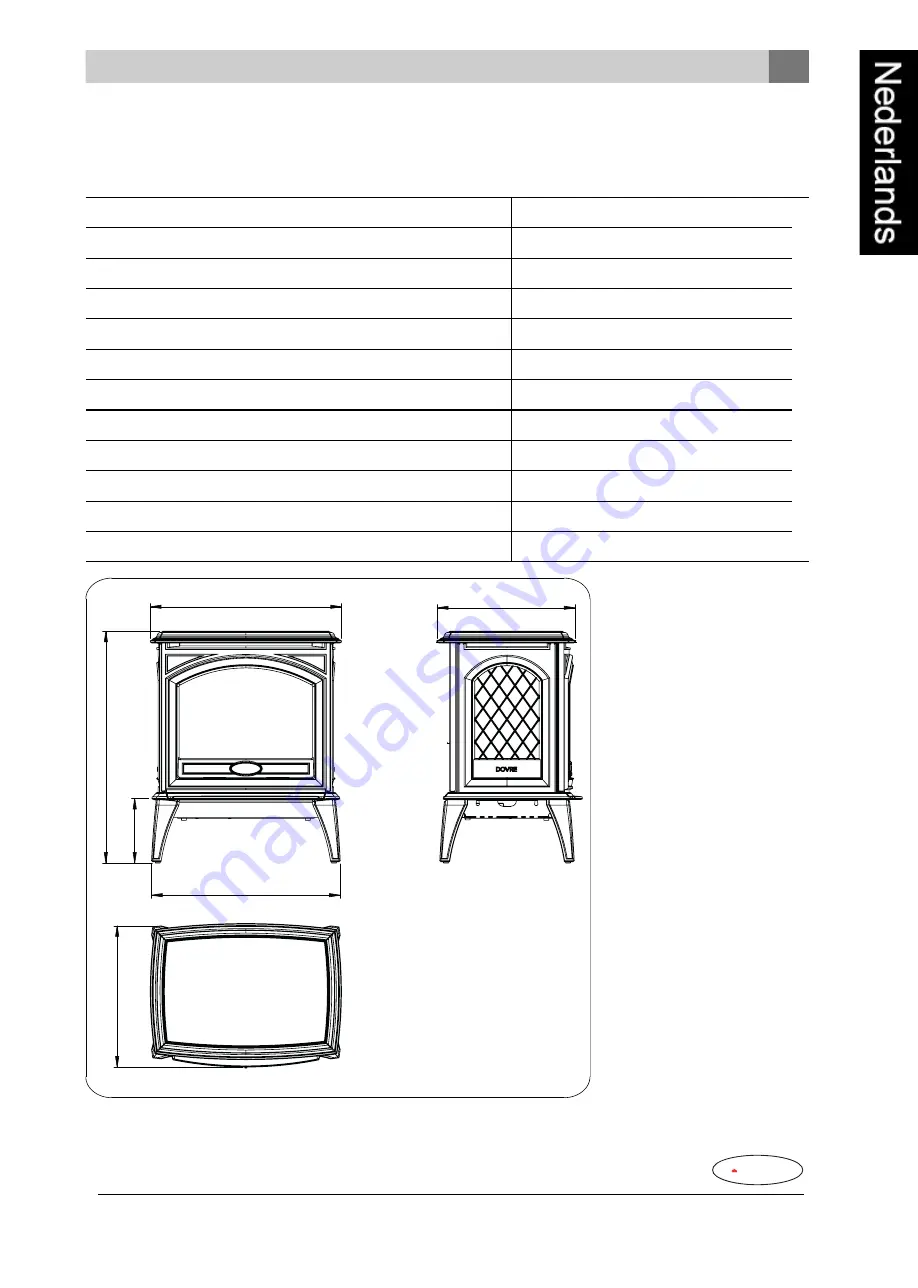 Dovre VIRTUS E50 Installation Instructions And Operating Manual Download Page 11