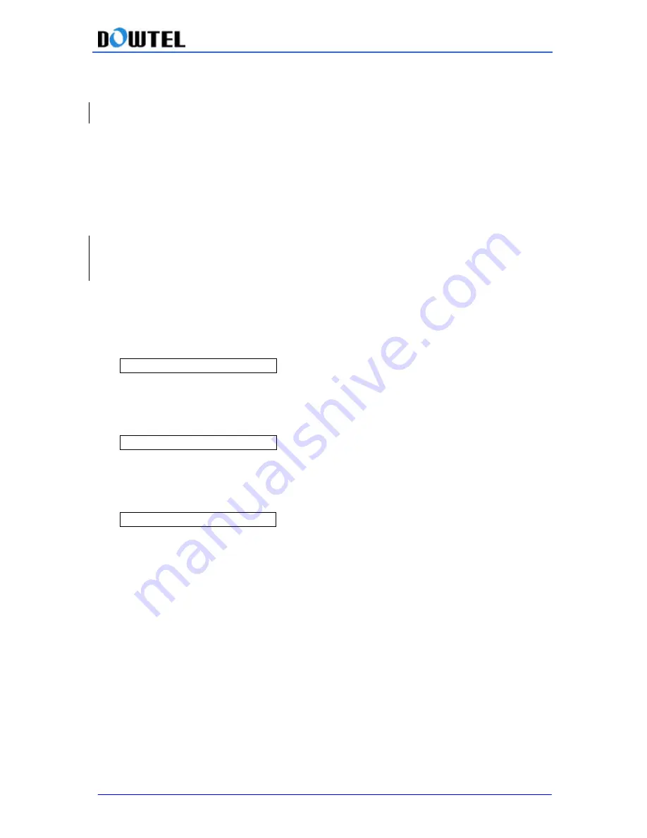 Dowtel WS-2100 Operating Manual Download Page 20