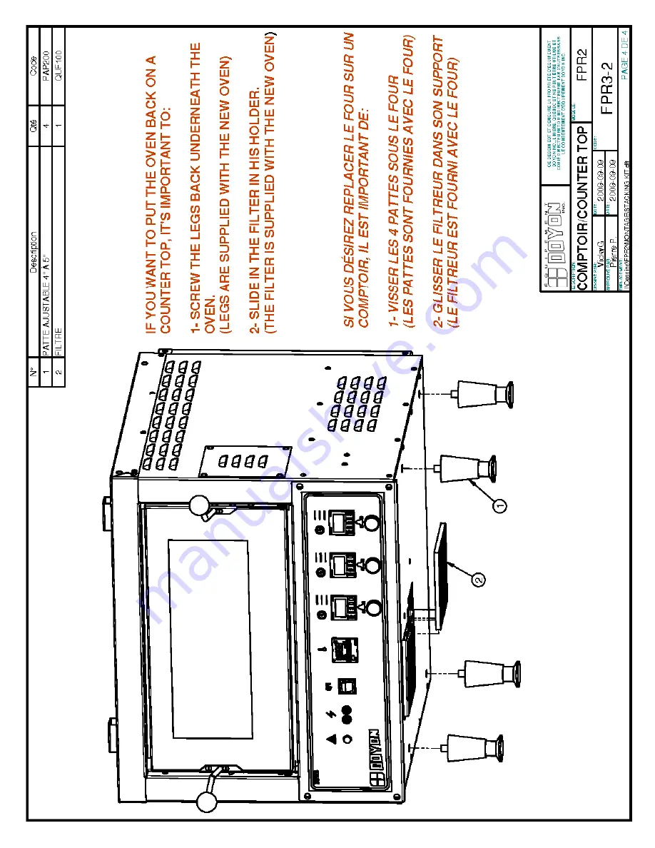 Doyon FPR2 Instruction Manual Download Page 29