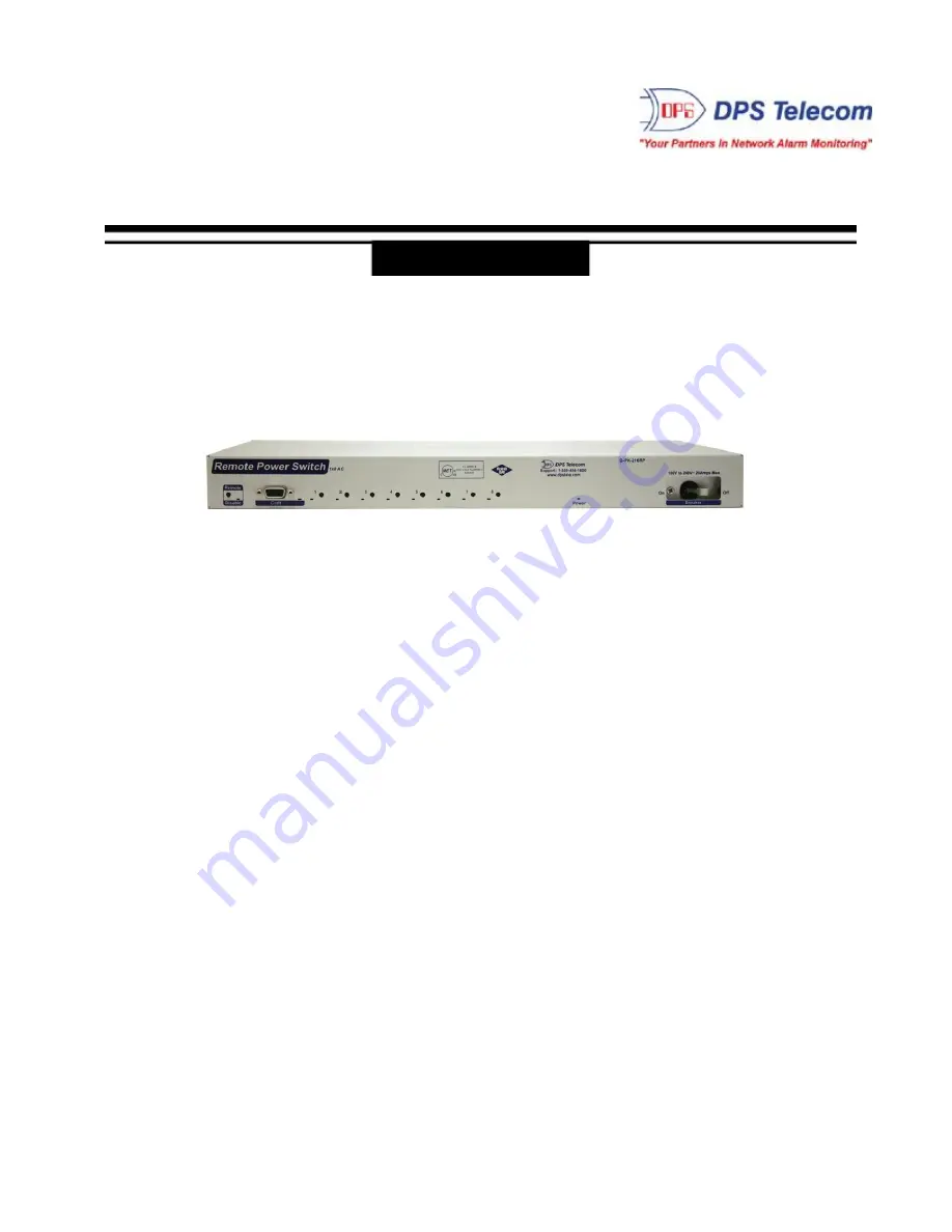 DPS Telecom D-UM-216RP User Manual Download Page 1