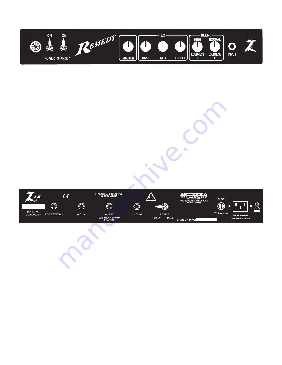 DR. Z Amplification Remedy ZA-27 Скачать руководство пользователя страница 4