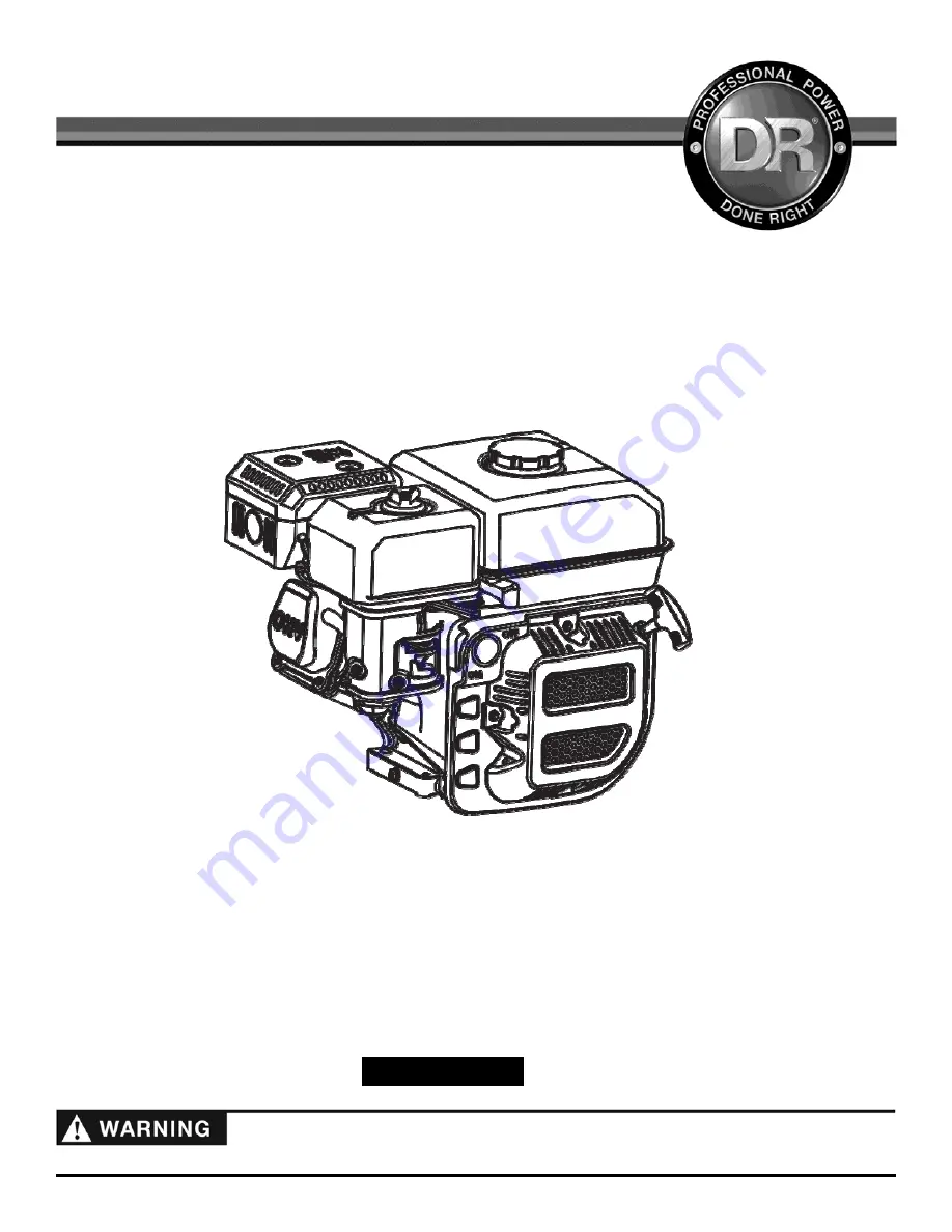 DR 5.8 HP Safety & Operating Instructions Manual Download Page 1