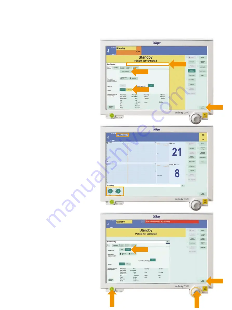 Drager Babylog VN500 Pocket Manual Download Page 19