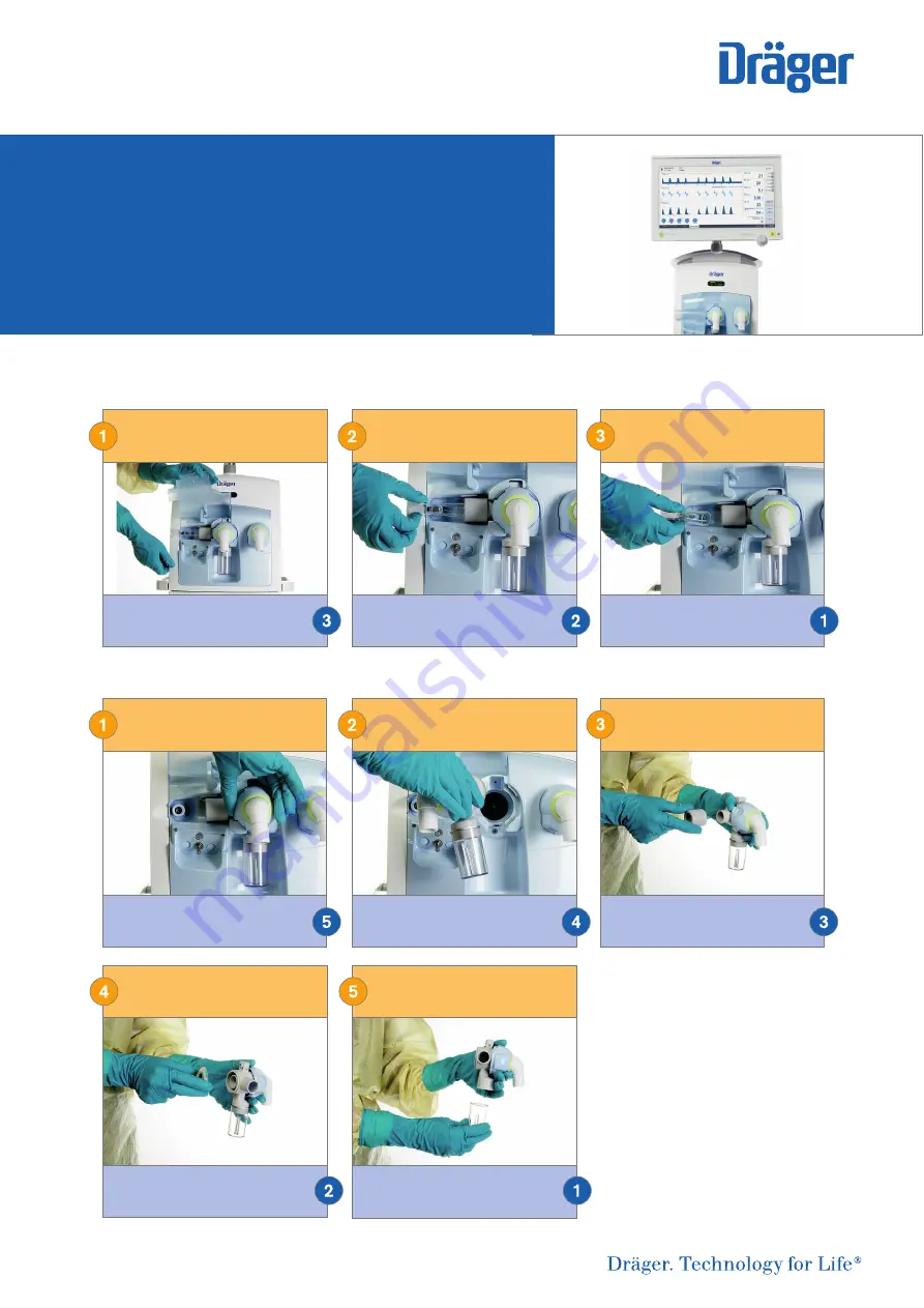 Dräger Evita V Series Quick Start Manual Download Page 1