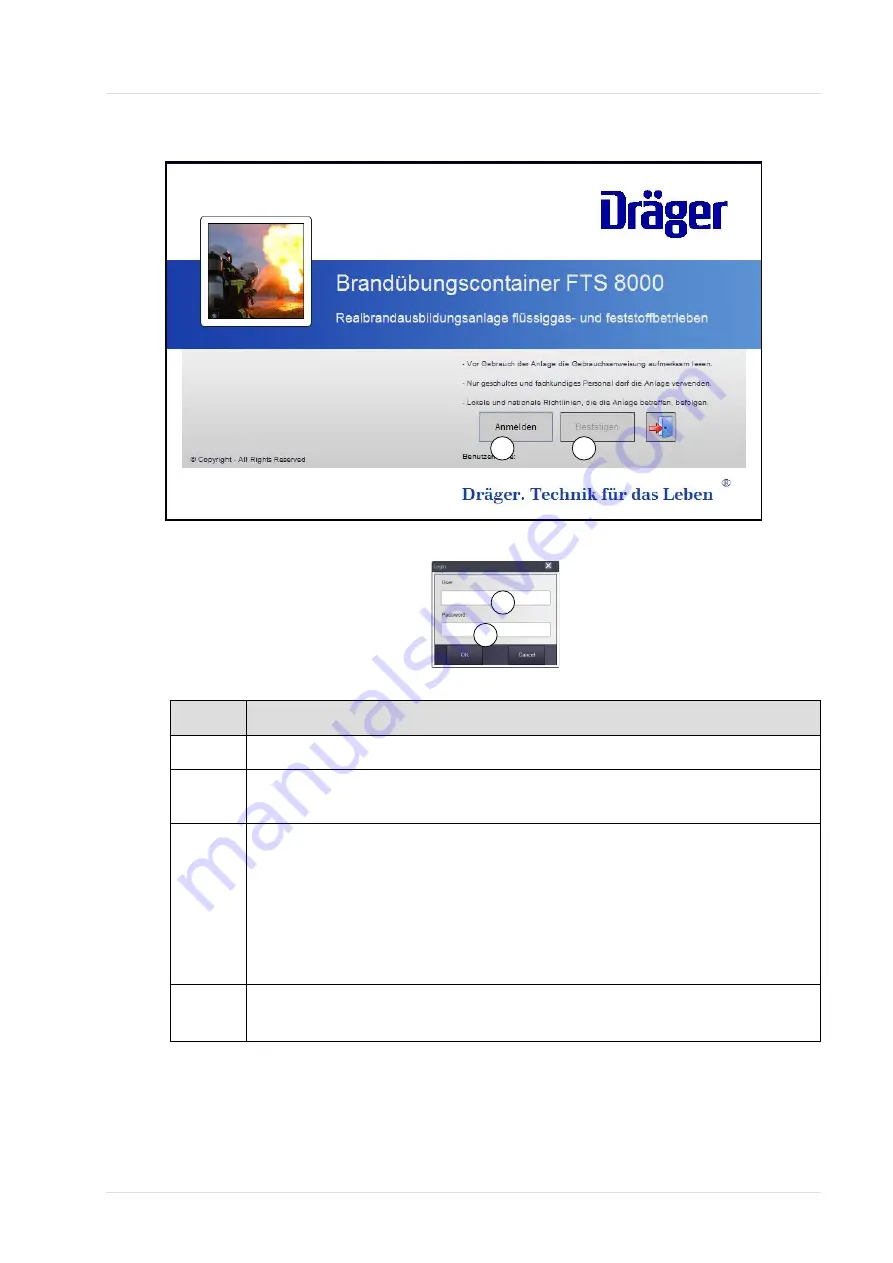 Dräger FTS 8000 Operating Manual Download Page 55