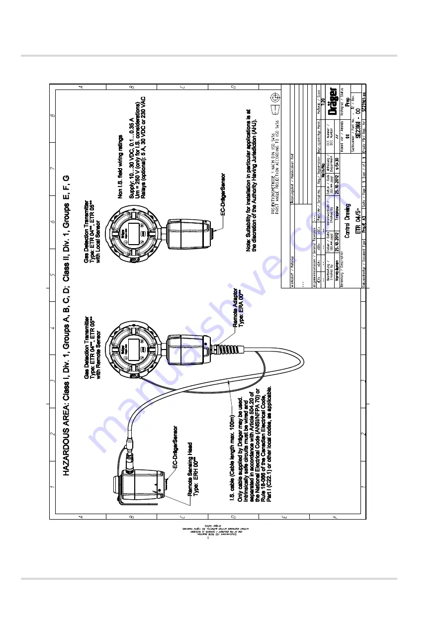 Dräger Polytron 8100 Скачать руководство пользователя страница 250