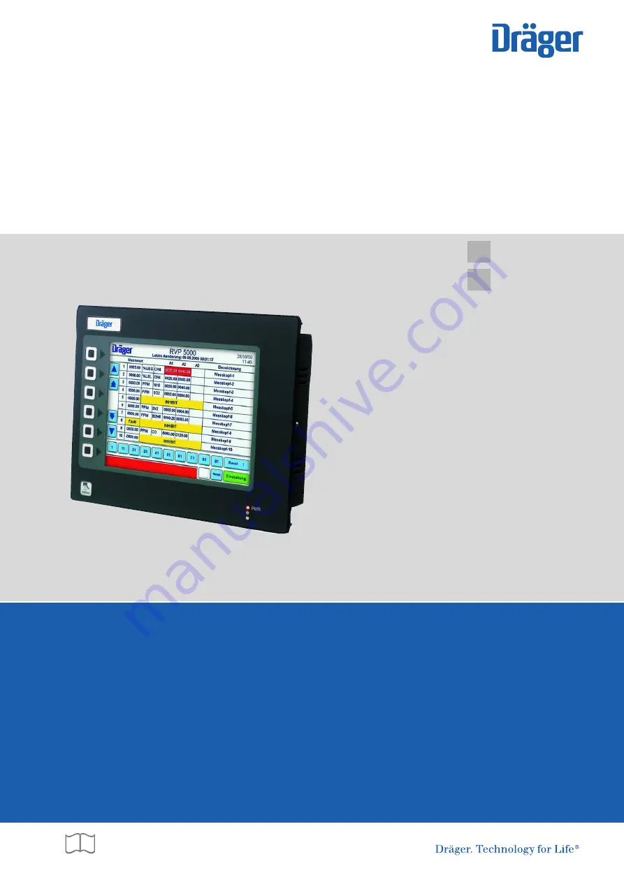 Dräger RVP 5000 Technical Handbook Download Page 1