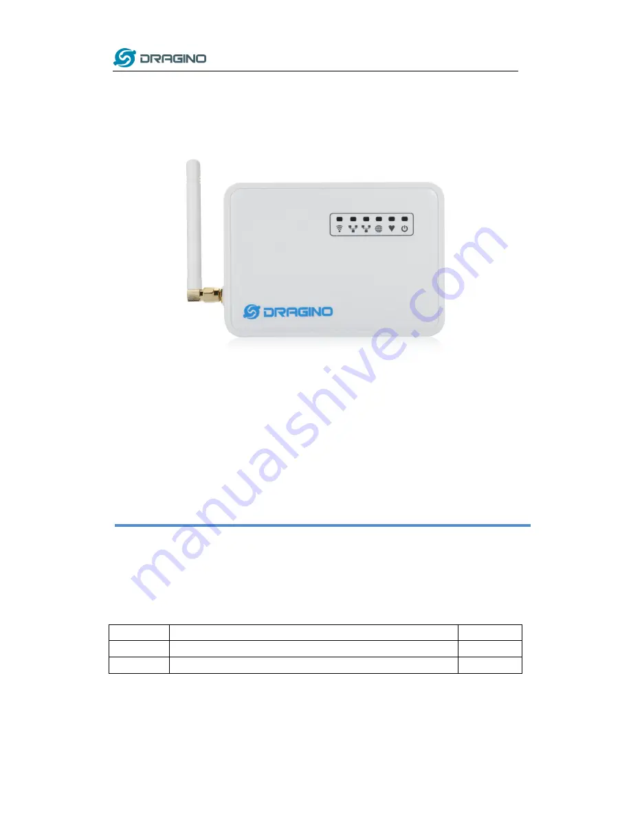 Dragino LG01 LoRa Скачать руководство пользователя страница 1