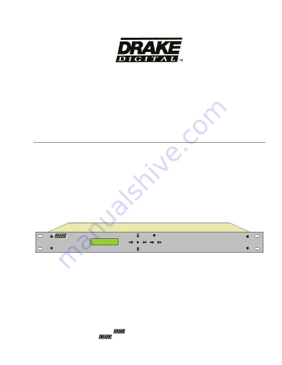 DRAKE SDE24 Instruction Manual Download Page 1