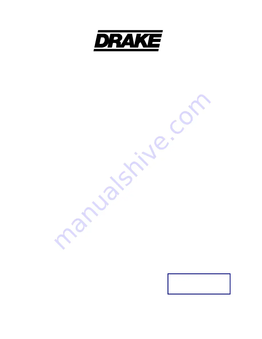 DRAKE TR270 Owner'S Manual Download Page 59