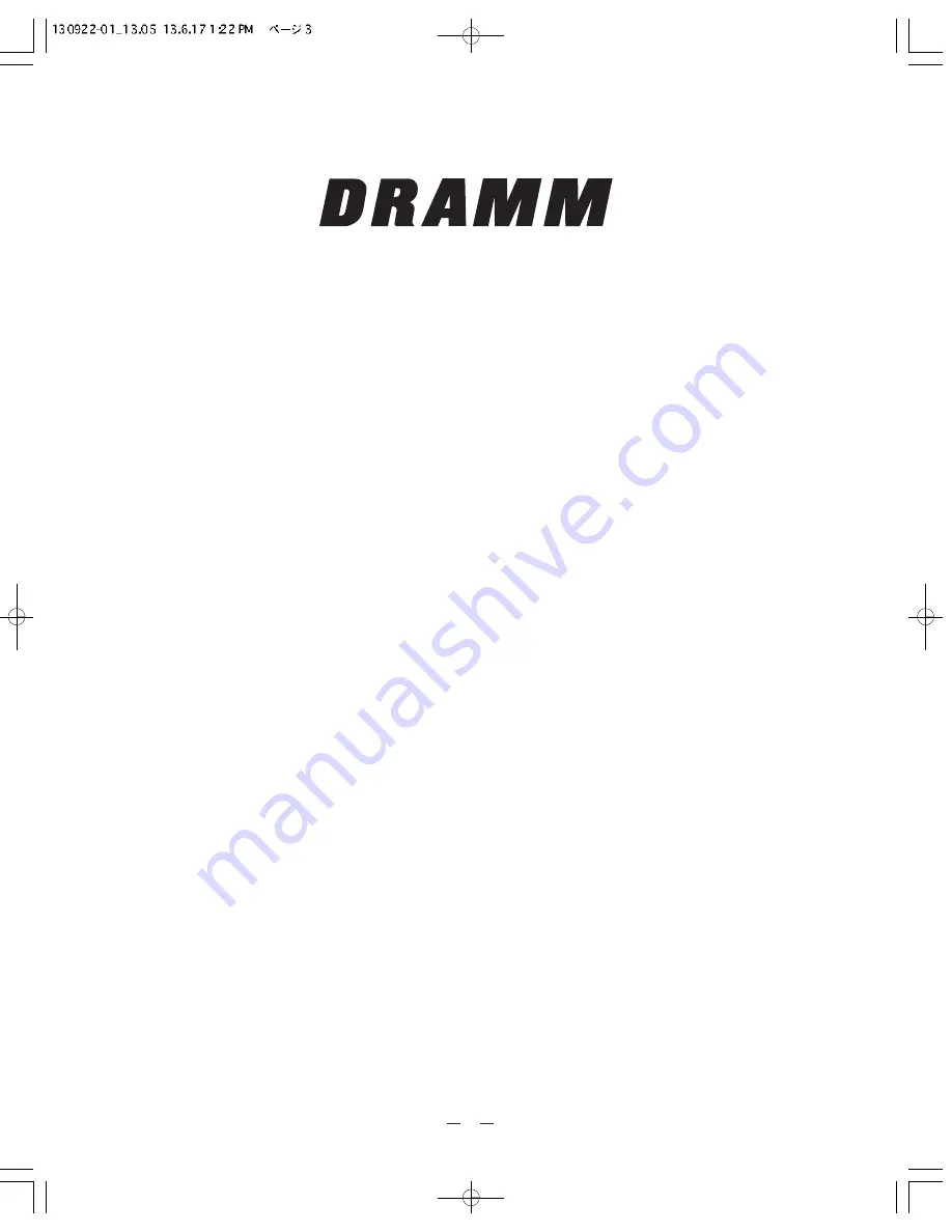 Dramm MS75E Owner'S/Operator'S Manual Download Page 3