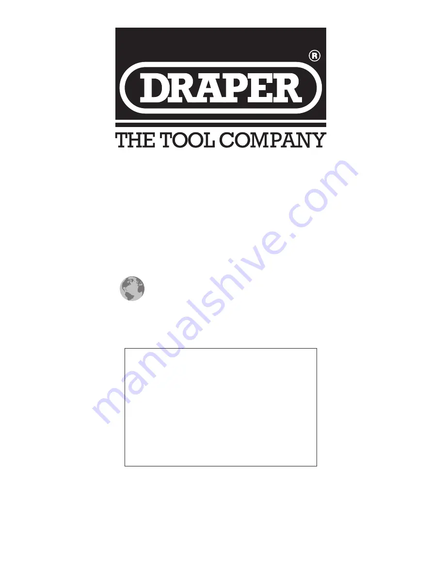 Draper 78667 Instructions Manual Download Page 12