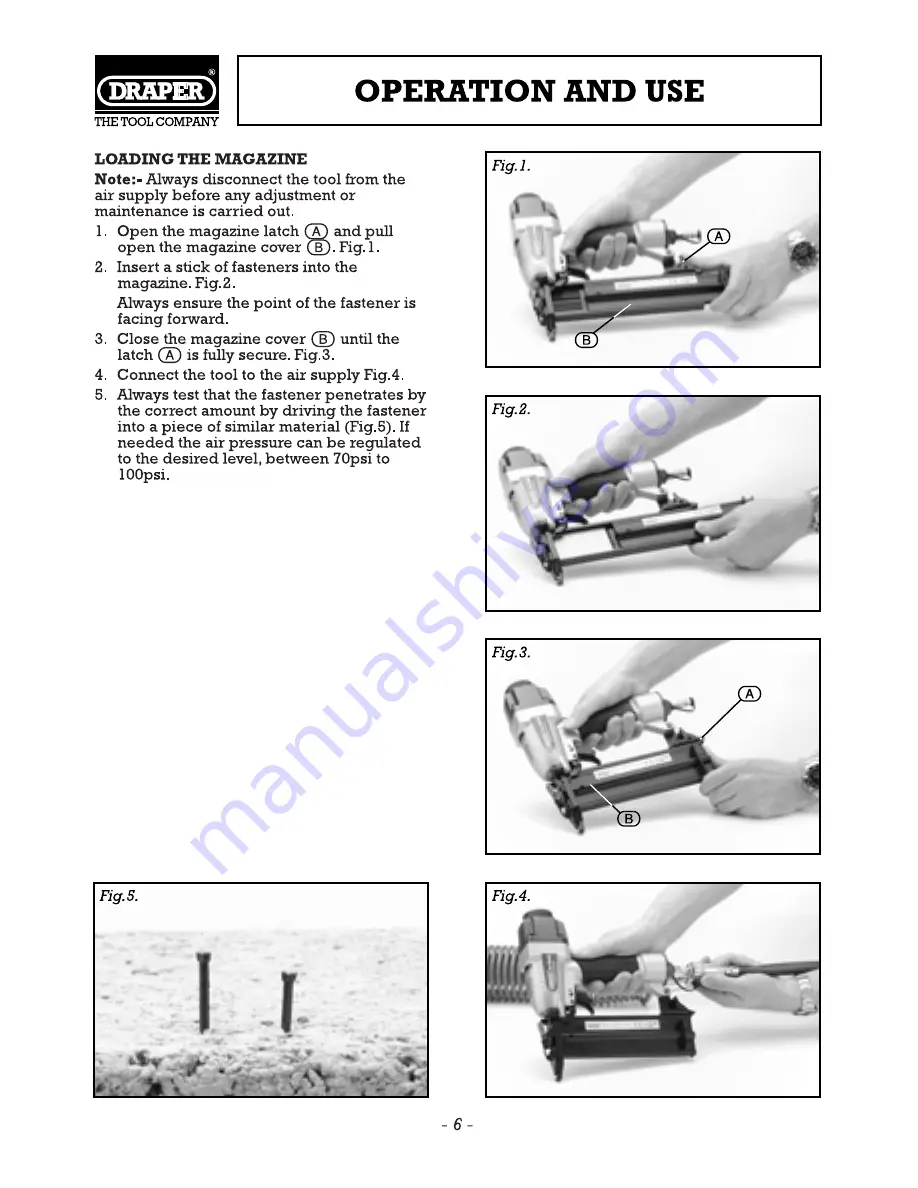 Draper AMN50 Instructions Manual Download Page 7