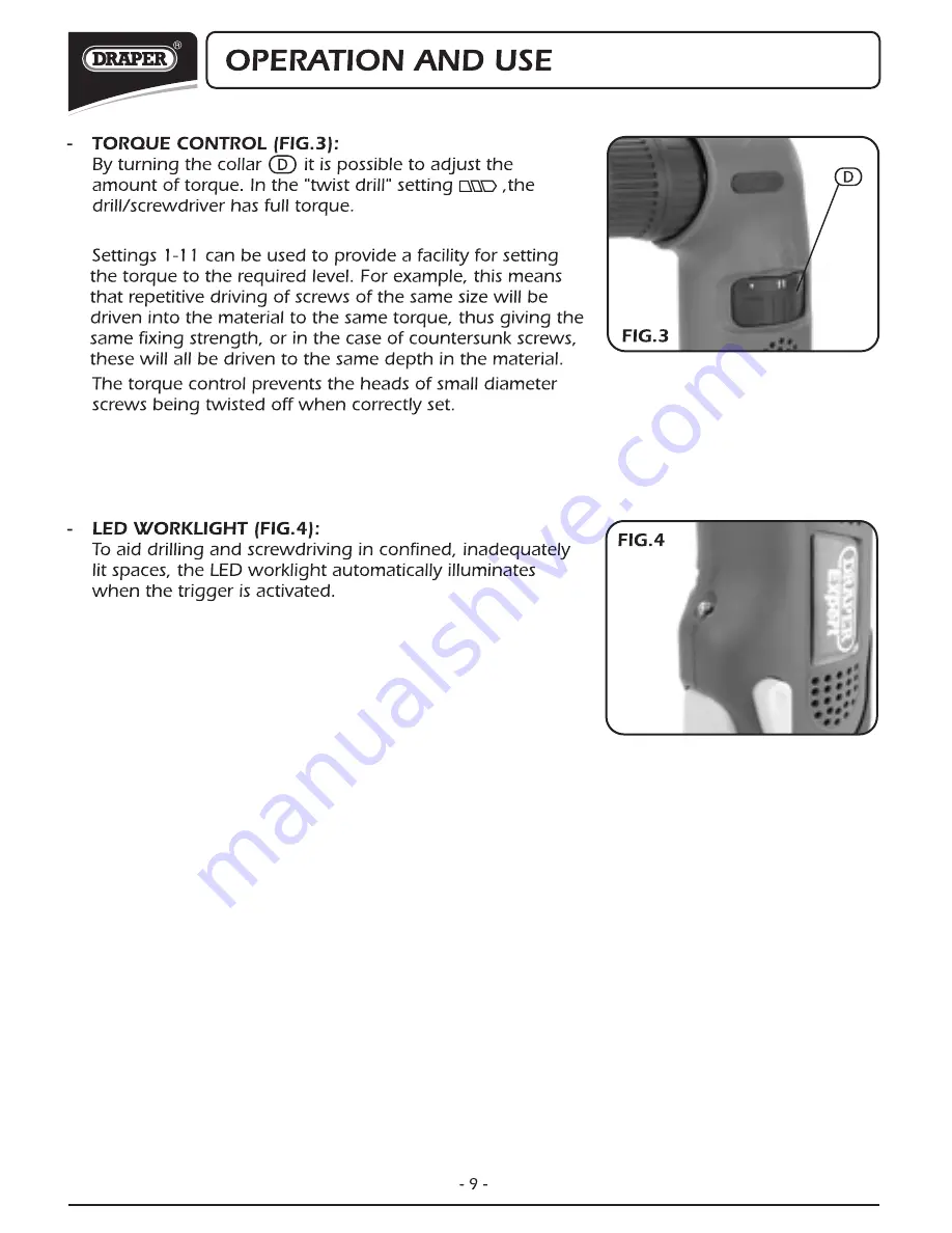 Draper CAD14VK Скачать руководство пользователя страница 10