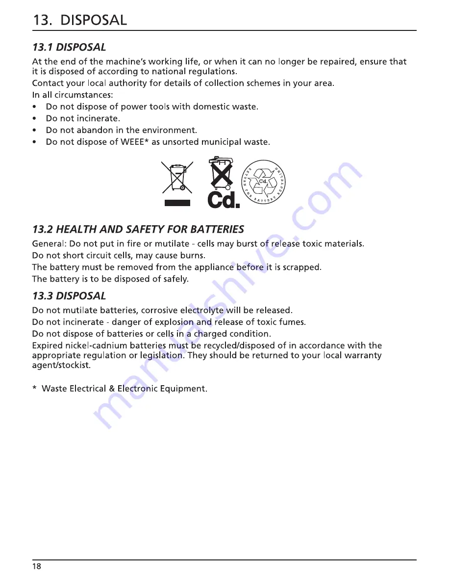 Draper CD180VA Instructions For Use Manual Download Page 20