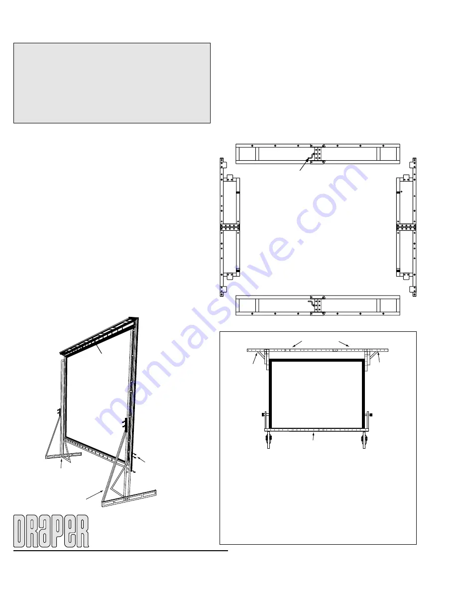 Draper Cinefold Assembly Instructions Download Page 2