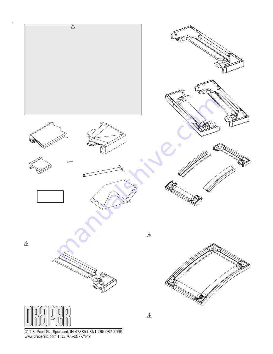 Draper Curved Onyx Скачать руководство пользователя страница 1