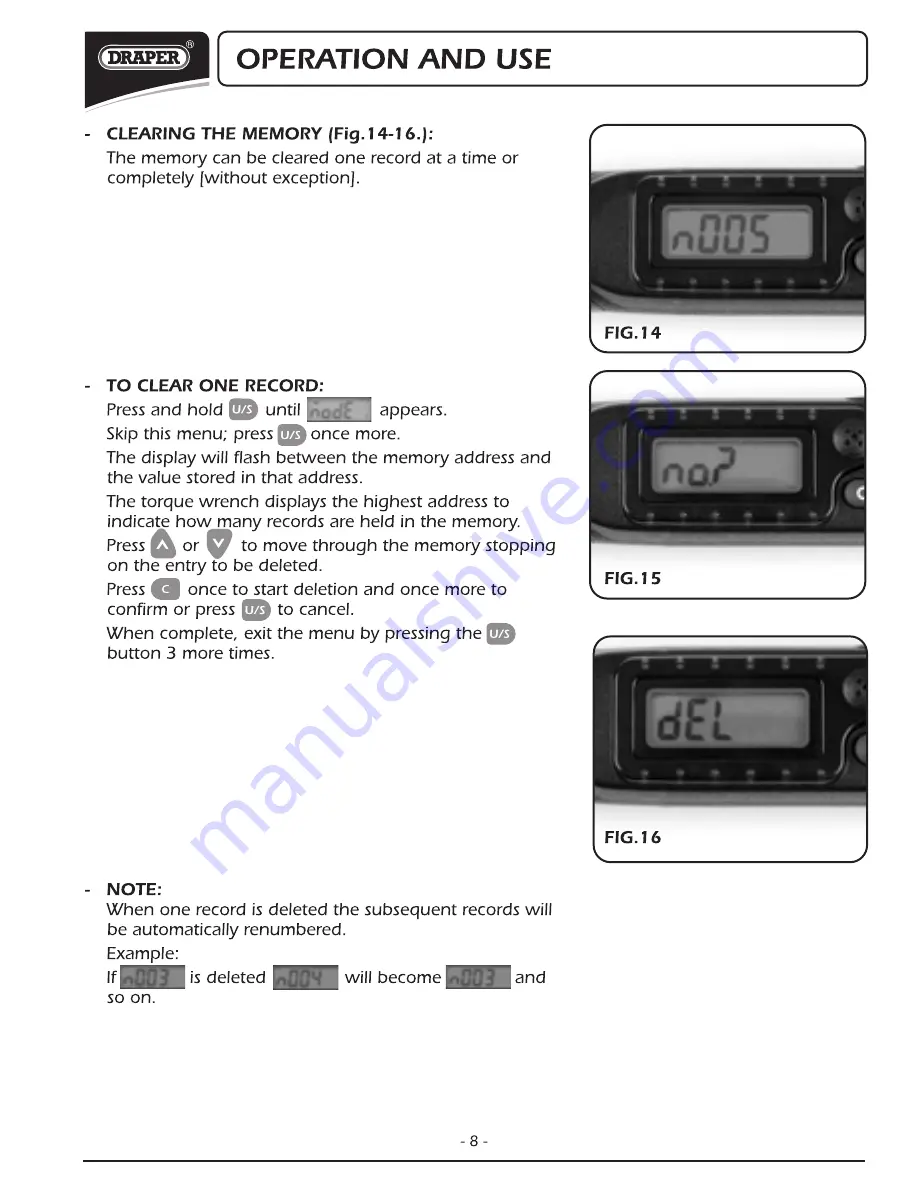 Draper ETW27-135 Instructions For Use Manual Download Page 9