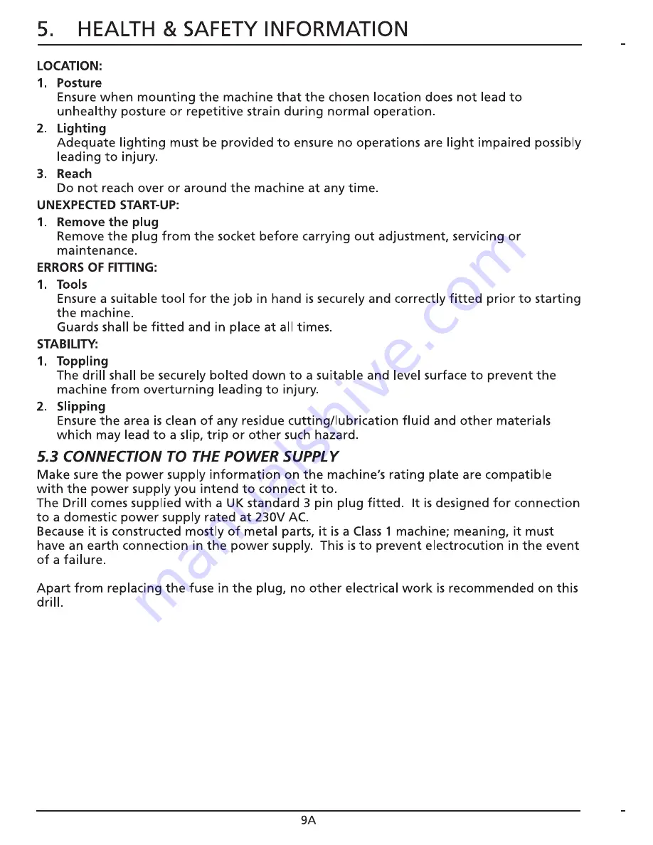 Draper GD16 Instructions For Use Manual Download Page 9