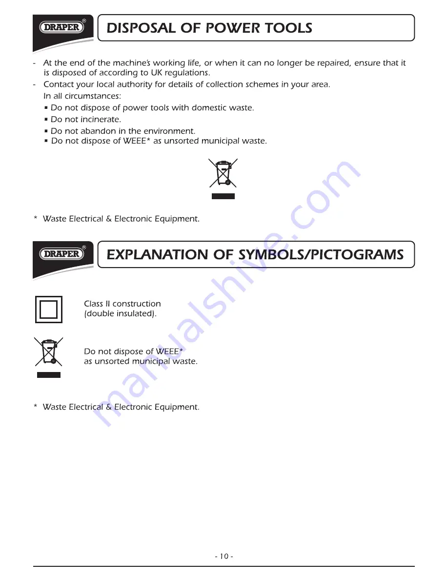 Draper HD1150VK Instructions For Download Page 11