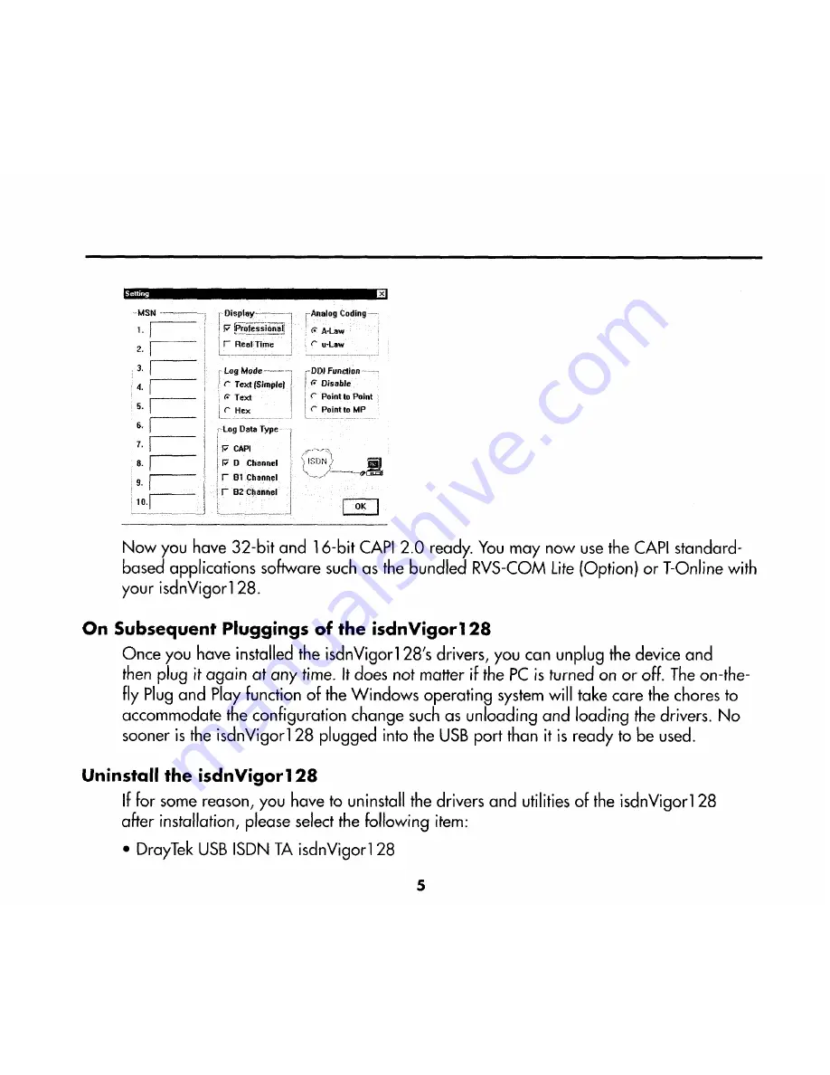 Draytek isdnVigor 128 Getting Started Download Page 8