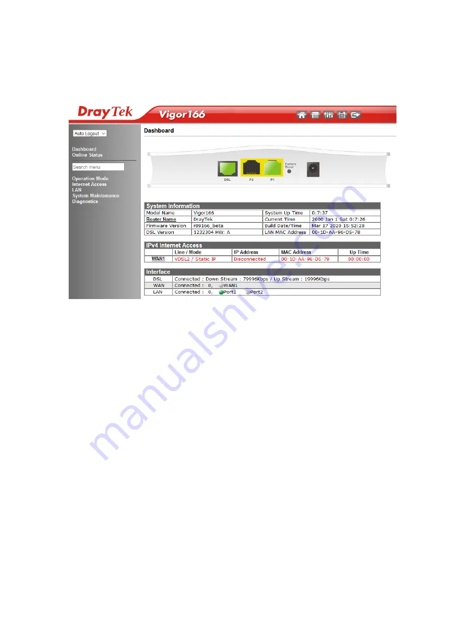 Draytek Vigor 160 Series Quick Start Manual Download Page 13