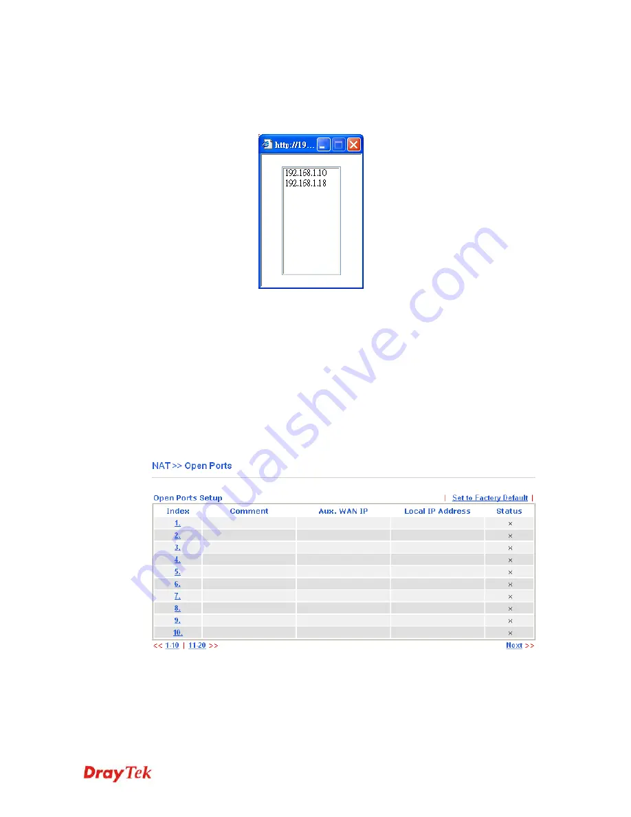 Draytek Vigor 2110 User Manual Download Page 42