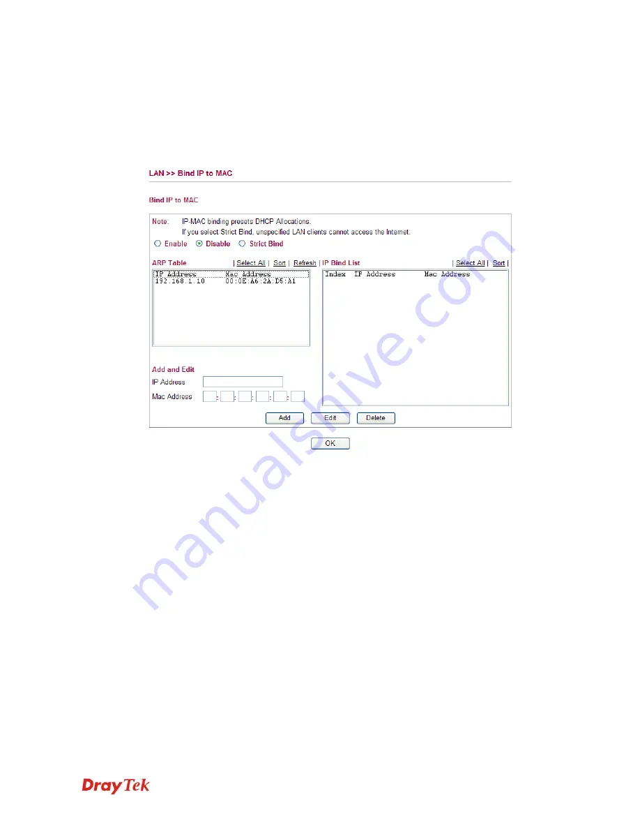 Draytek Vigor 2130 Series User Manual Download Page 182