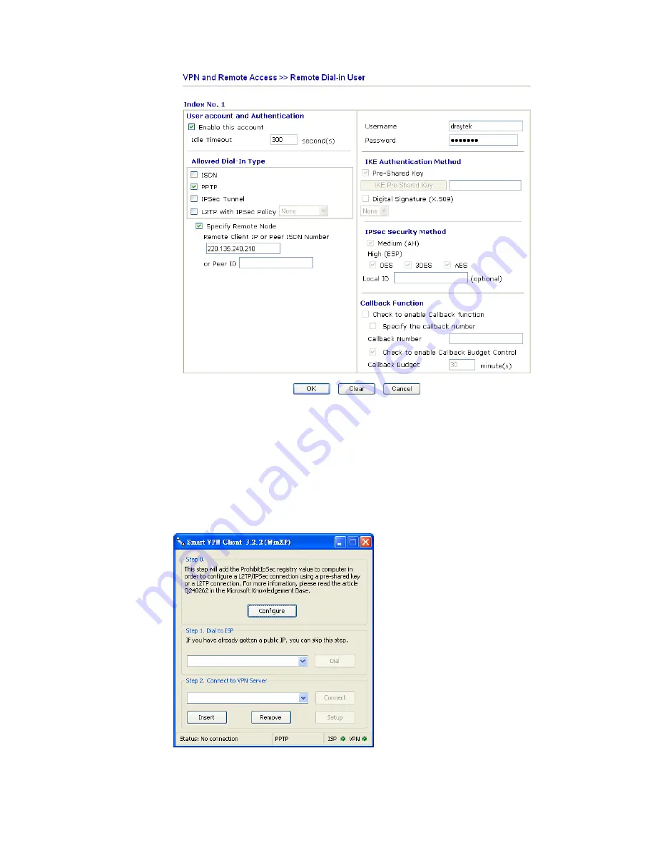 Draytek Vigor 2820 Series User Manual Download Page 190