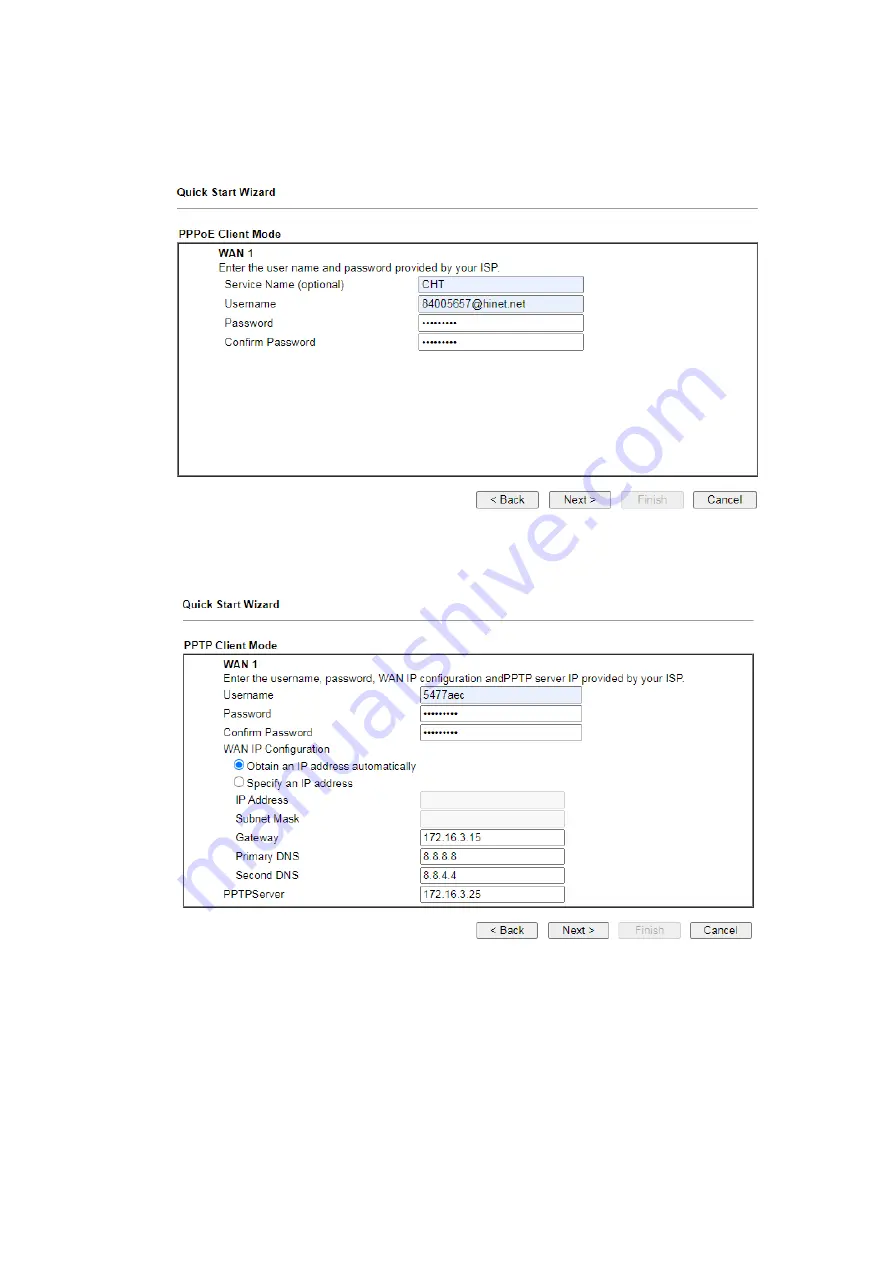 Draytek Vigor2135 Series Quick Start Manual Download Page 21