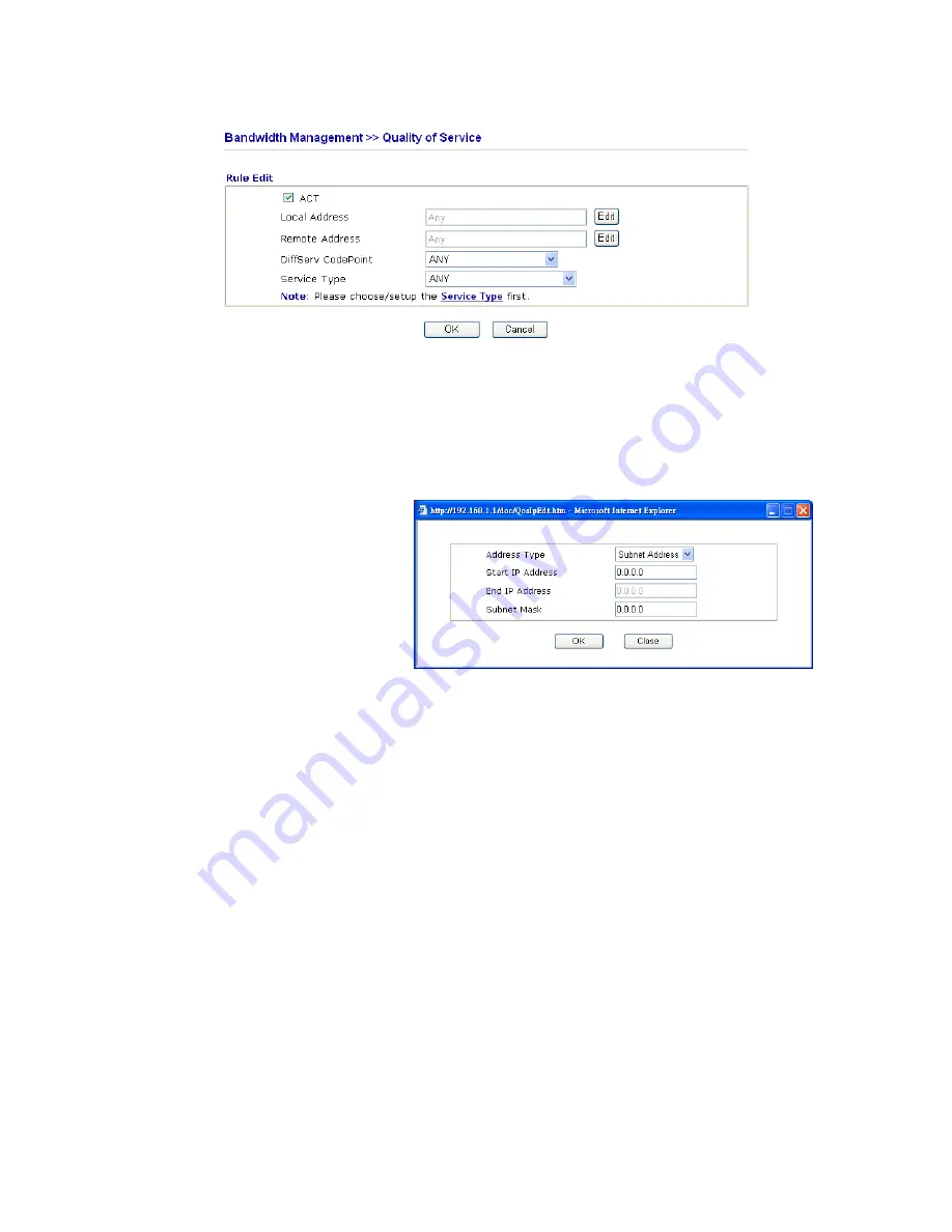 Draytek VIGOR2820 series User Manual Download Page 124