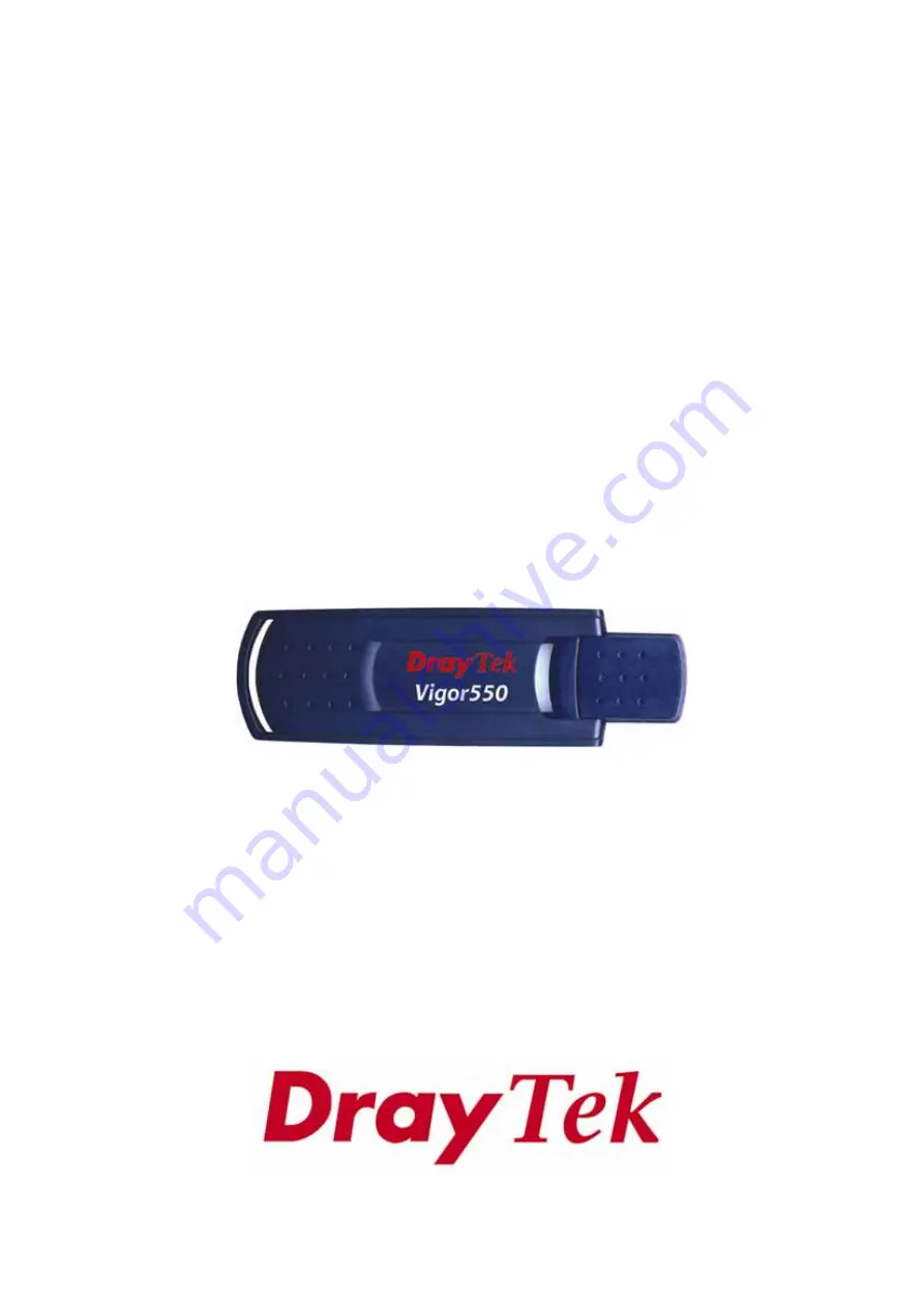 Draytek Vigor550 Quick Start Manual Download Page 1