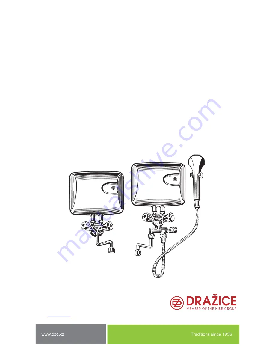 Drazice PTO 0733 Operating And Installation Manual Download Page 1